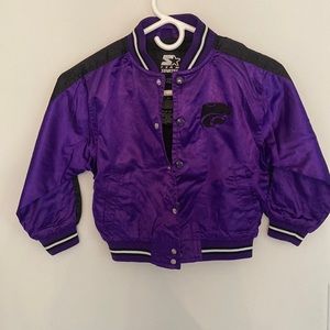 Vintage Starter 5T Purple and Black Kansas State Vintage Jacket